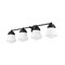 Z-Lite Vaughn 4 Light Vanity, Matte Black & Matte Opal 735-4V-MB - alternate 5